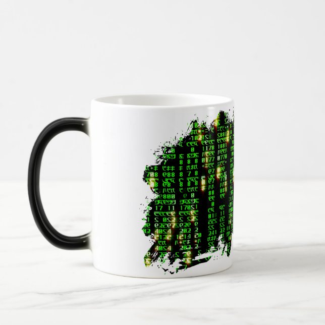 Code matrix magic mug (Left)