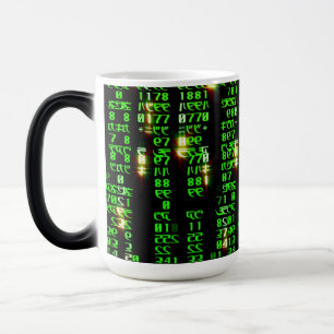 Code matrix magic mug