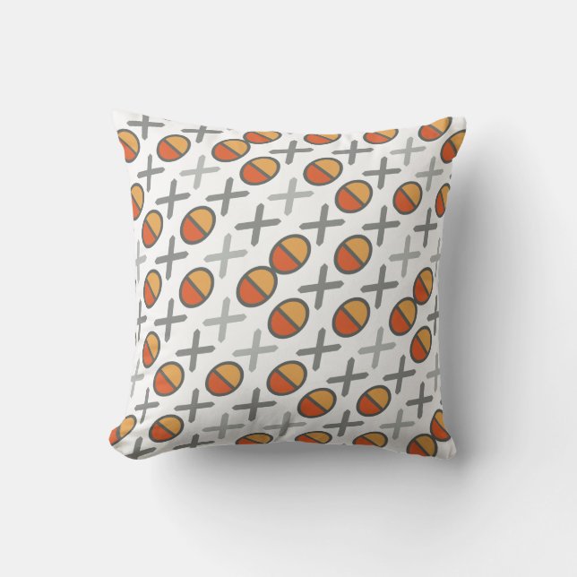 CODE mixed Throw Pillow (Front)