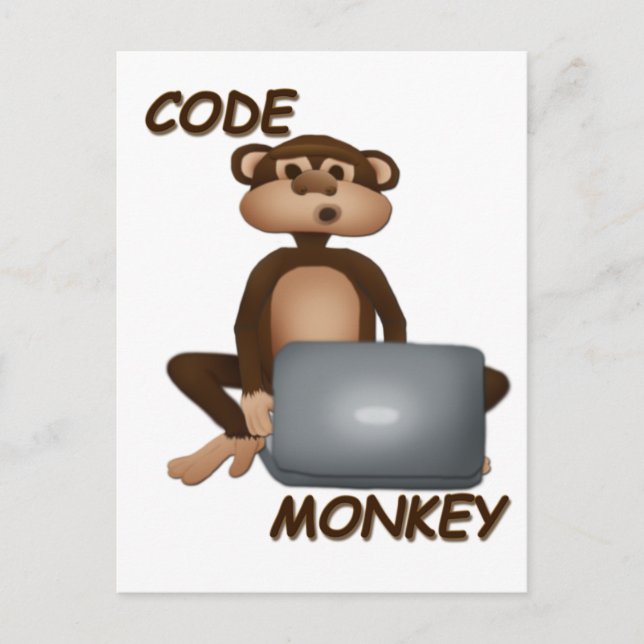 Code Monkey Postcard (Front)