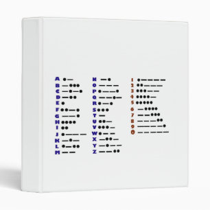 Code Morse ou classeur ou carnet d'onde entretenue