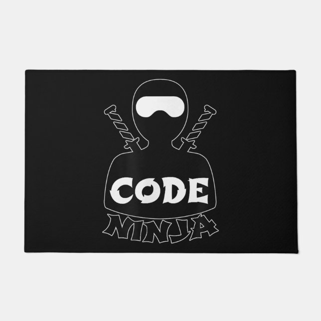 Code Ninja Computer Coding Engineer Funny Lovers Doormat (Front)
