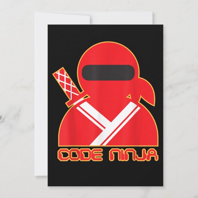 Code Ninja Computer Coding Engineer Funny Lovers Holiday Card (Front)