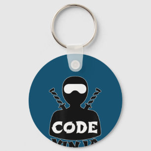 Code Ninja Computer Coding Engineer Funny Lovers Keychain