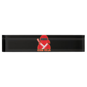 Code Ninja Computer Coding Engineer Funny Lovers Nameplate