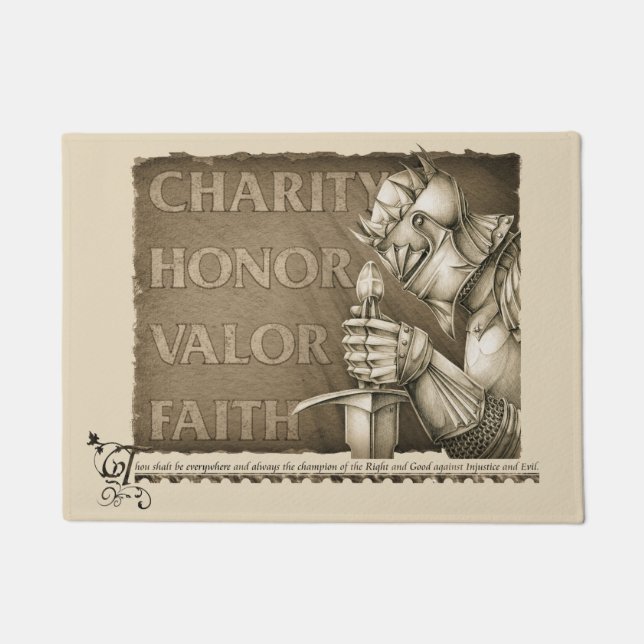 Code of Chivalry Doormat (Front)