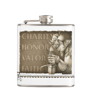 Code of Chivalry Hip Flask