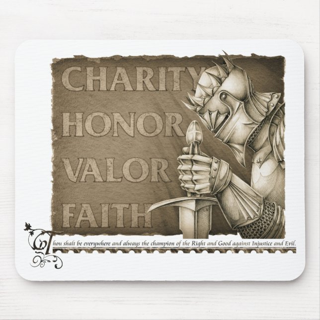 Code of Chivalry Mouse Pad (Front)