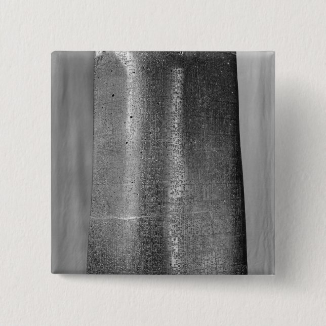 Code of Hammurabi, detail of column 2 Inch Square Button (Front)