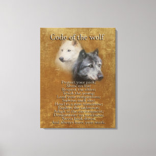 Code of the Wolf Canvas Print