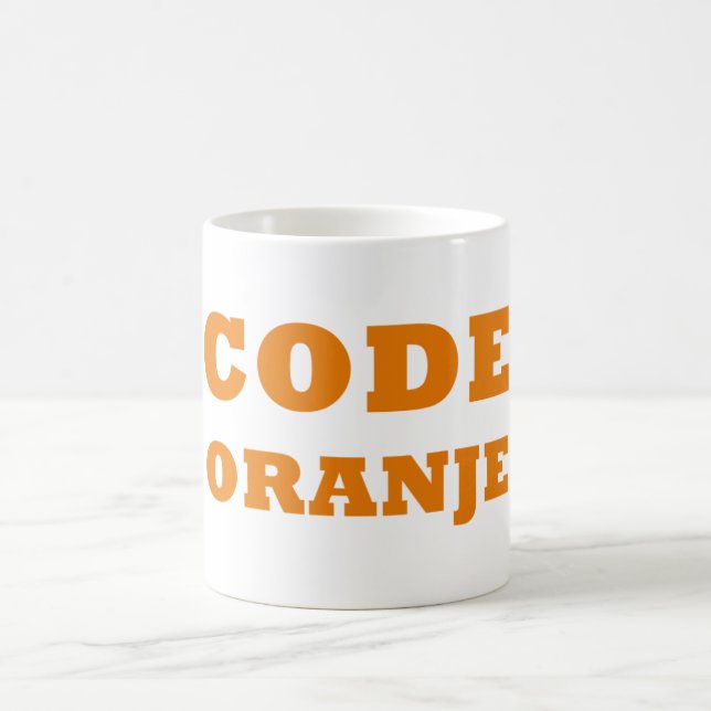 Code Oranje Dutch Pride Mug: Sip in Style Coffee Mug (Center)