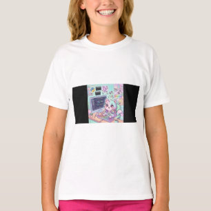 Code & Purr T-shirt Chat Mignon Programmeur Kawa