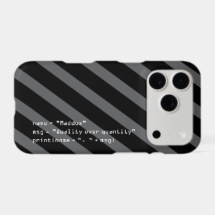 Code Python personnalisé gris noir et blanc