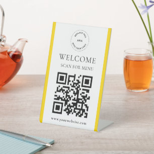 Code QR avec logo personnalisé Panneau de socle po