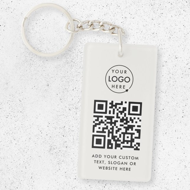 Code QR | Business Logo Professionnel Simple Grey (Créateur téléchargé)