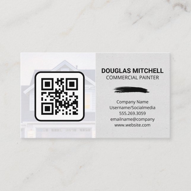 Code QR | Carte de visite du logo de la maison Pai (Devant)