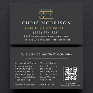 Code QR Carte de Visite Maçonnerie Maçon
