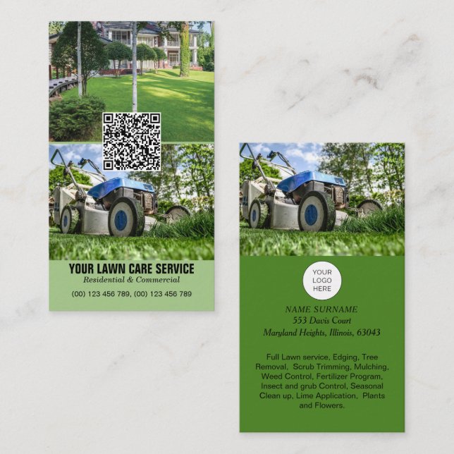 Code QR Carte de visite professionnel de la législ (Devant / Derrière)