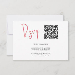 Code QR Cartes RSVP Rouge