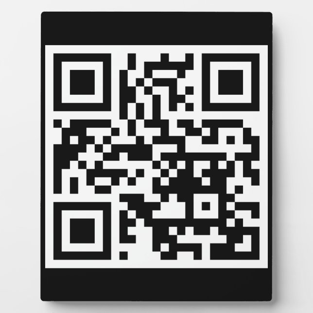 Code QR Code uniquement Plaque de tablette large r (Devant)