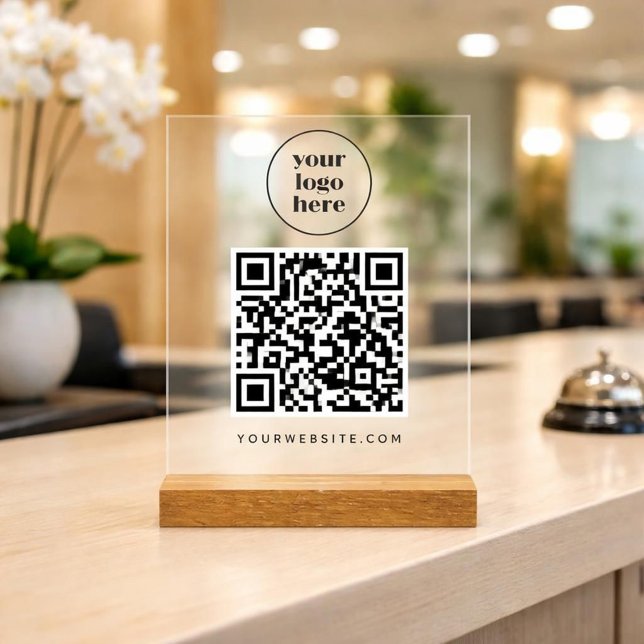 Code QR commercial et site web  | logo (Créateur téléchargé)