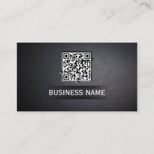 Code QR cool intégré Carte de visite foncé