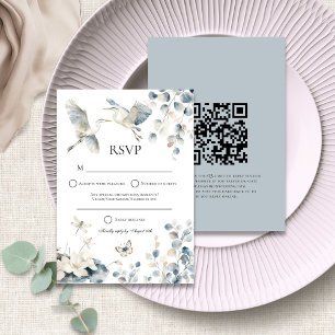 Code QR de Blue Heron ou réponse par Mariage posta