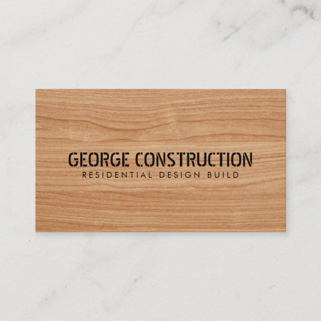 Code QR de carte de visite de construction moulée  (Devant)