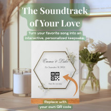 Code QR de chanson de mariage personnalisée Cadeau
