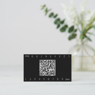 Code QR de fidélité double numéro simple