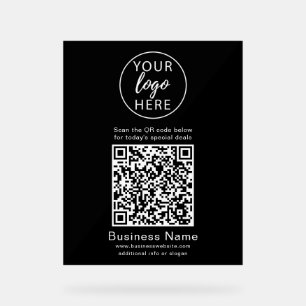 Code QR de logo d'entreprise personnalisé simple