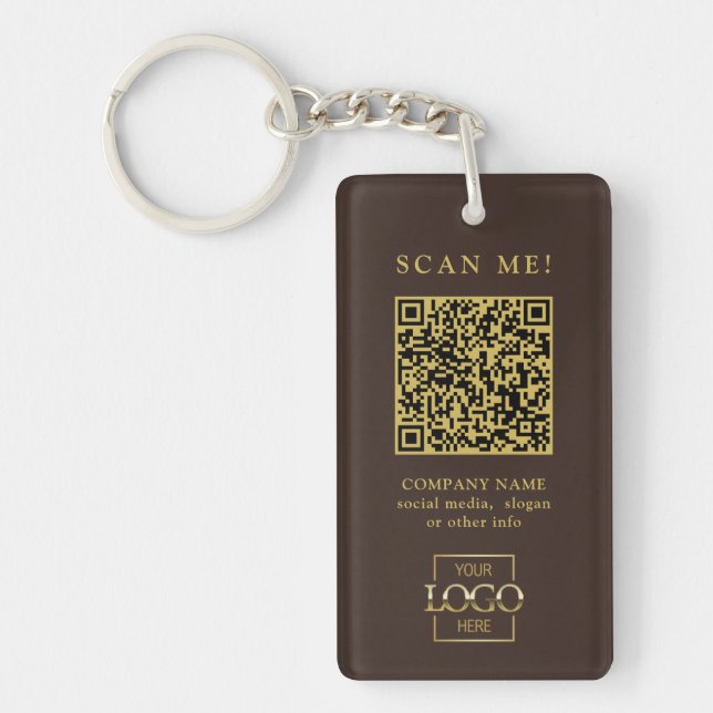 Code QR de logo d'entreprise sur mesure moderne (Devant)