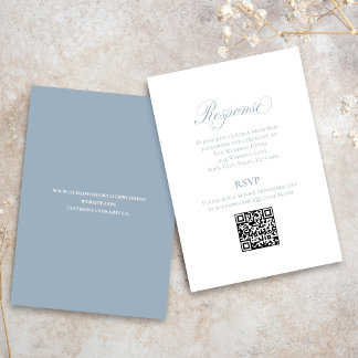 Code QR de réponse pour un mariage avec encart de 