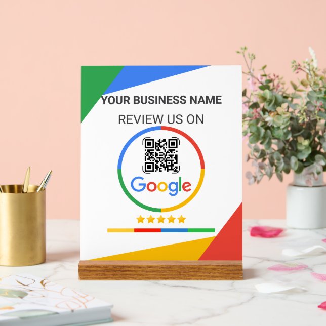 Code QR de révision Google blanc moderne (Mariage)