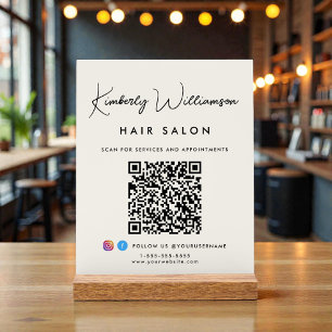 Code QR de signature stylée du nom de l'entreprise