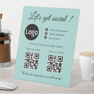 Code QR d'entreprise personnalisé, panneau de médi