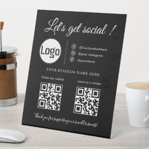 Code QR d'entreprise personnalisé, panneau de médi