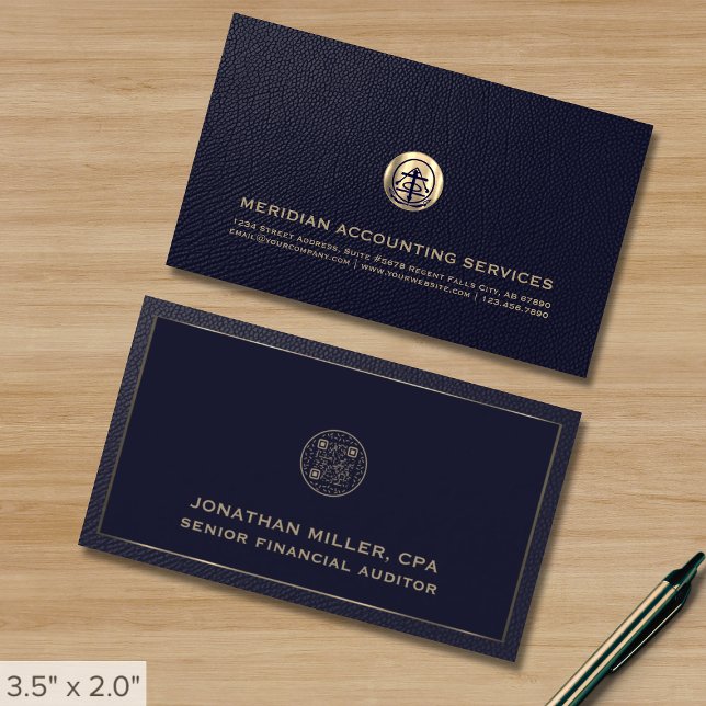 Code QR des Cartes de visite comptables (Créateur téléchargé)