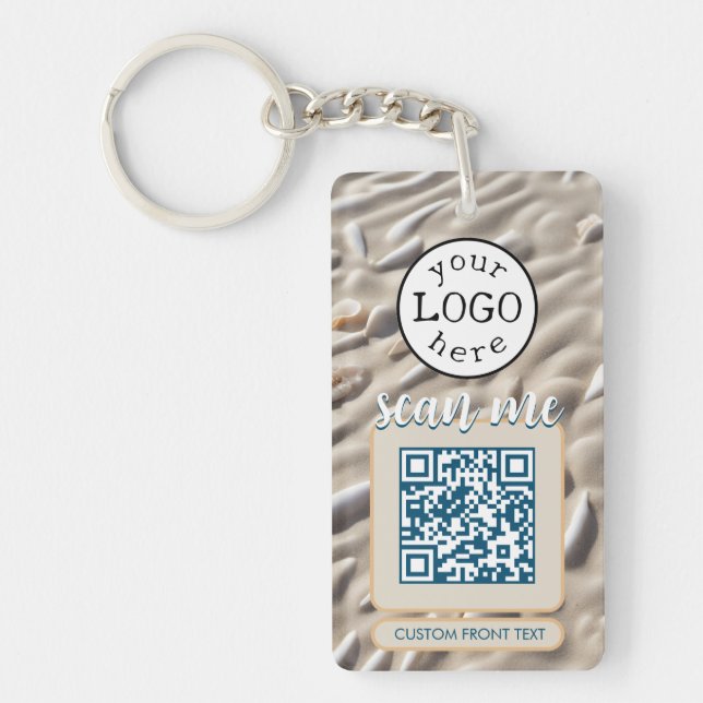 Code QR double pour les affaires Sandy Beach (Devant)