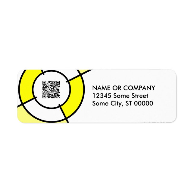 code QR du bullseye jaune (Devant)