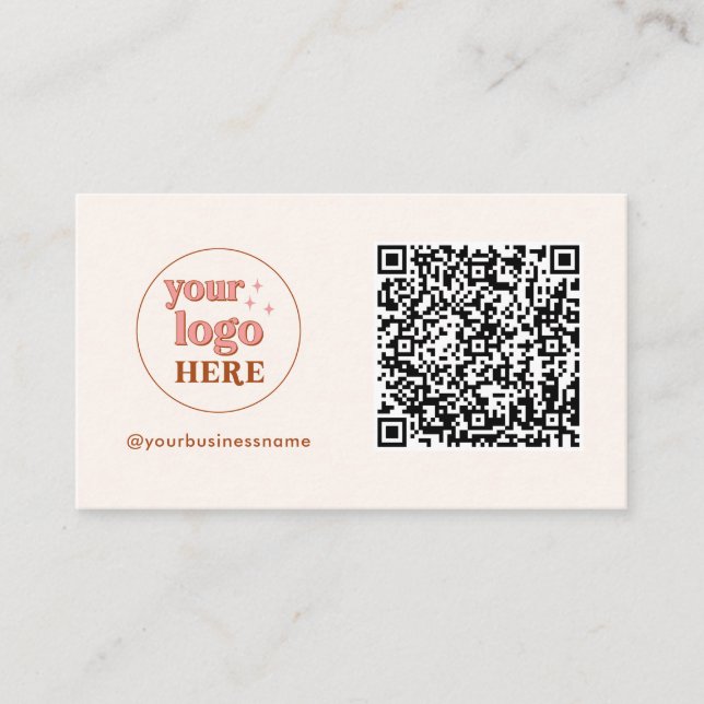 Code QR esthétique Petits Cartes de visite (Devant)