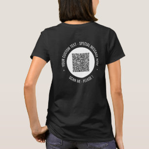 Code QR et texte personnalisé Votre T-shirt Choisi