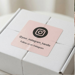 Code QR Instagram Autocollant Suivez-Nous Person