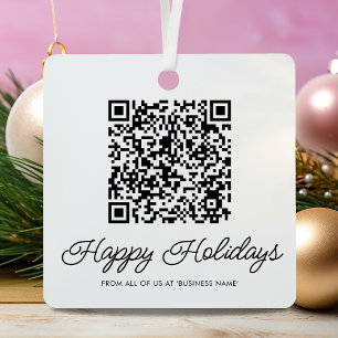 Code QR Logo d'entreprise Ornement en métal de Noë