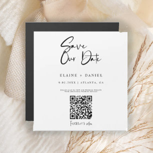 Code QR Magnet de sauvegarde de date minimaliste d