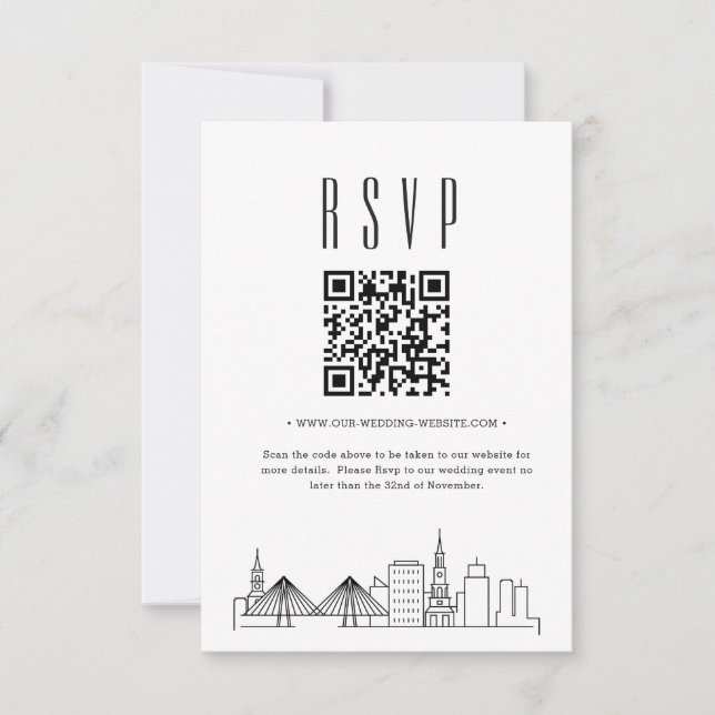 Code QR Mariage Charleston RSVP (Devant)