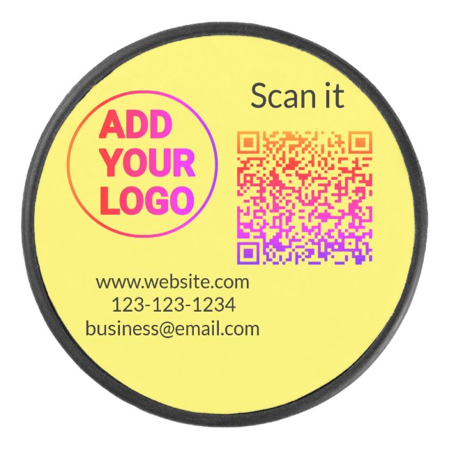Code QR minimal simple ajouter logo scanner nom du (Devant)