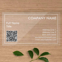 Code QR minimaliste transparent