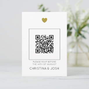 Code QR moderne RSVP Faire-part de mariage en lign