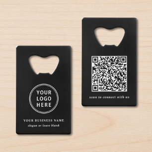 Code QR noir promotionnel de logo d'entreprise